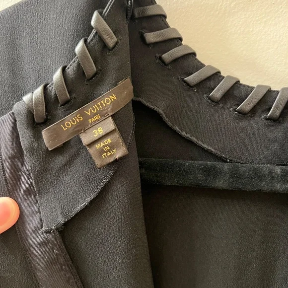 Louis Vuitton vintage leather dress size 38
